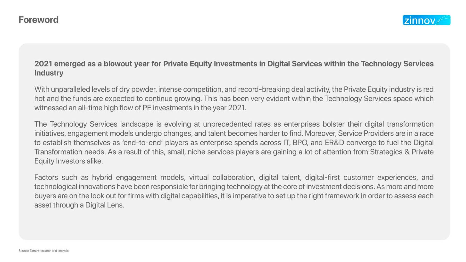 Rising Private Equity Investments In Technology Services V42