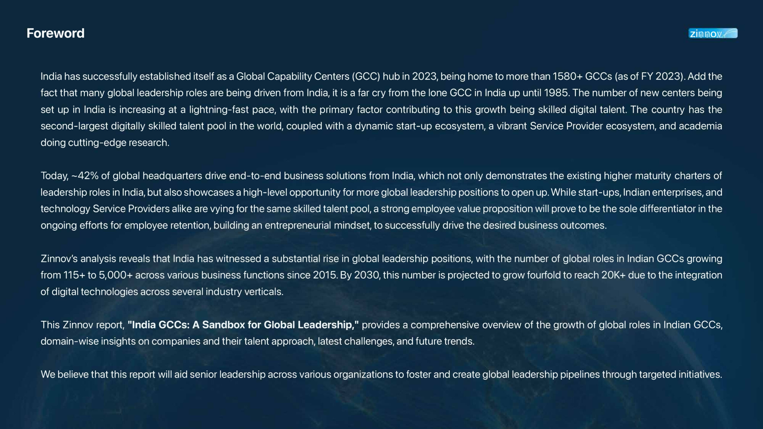 Zinnov India Gccs A Sandbox For Global Leadership Report2 Scaled