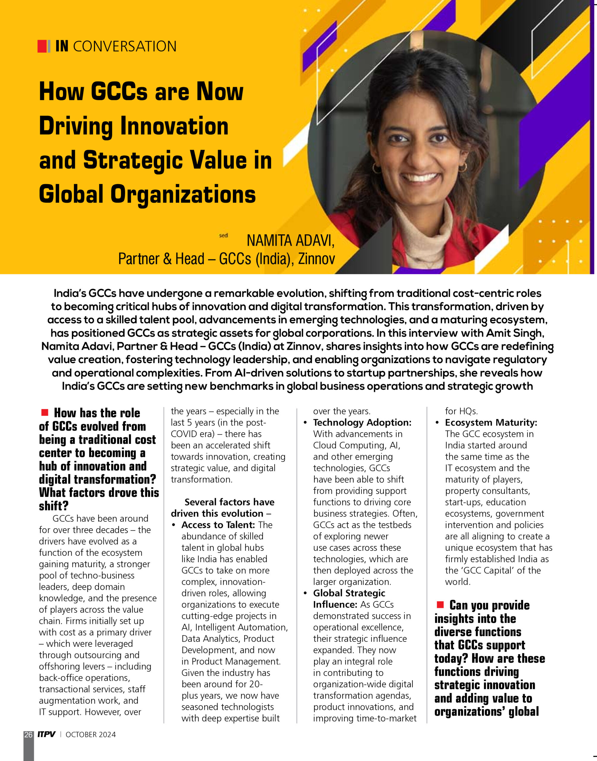 Why Are India Gccs Driving Global Innovation Namita Adavi Interview1 Scaled